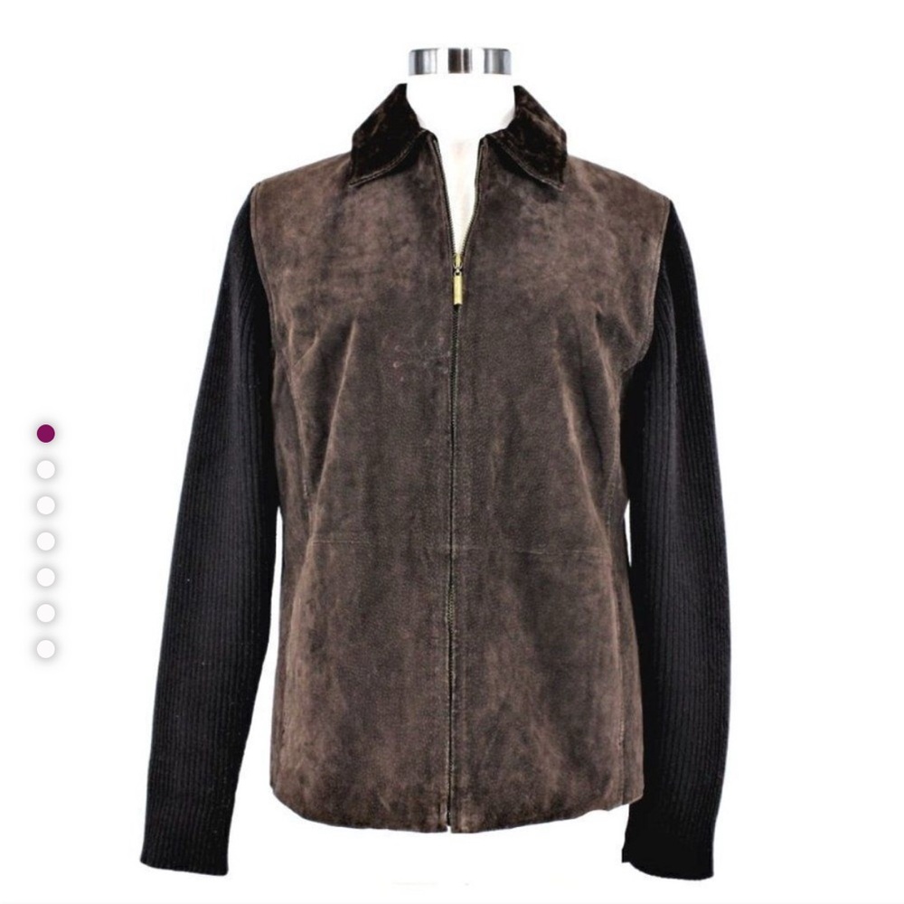 Vintage Women’s Brown Leather Jacket Size Medium